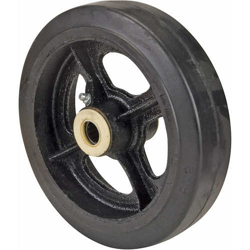 Rubber Wheels, 8" (203 mm) Dia. x 2" (51 mm) W, 600 lbs. (272 kg.) Capacity Infinity Industrial Services Inc.