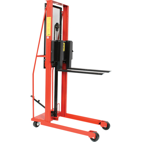 Hydraulic Fork Lift Stacker, Foot Pump Operated, 1000 lbs. Capacity, 56" Max Lift Infinity Industrial Services Inc.