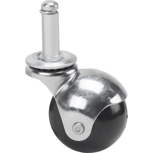 Zinc Plated Caster, Swivel with Brake, 2" (50.8mm) Dia., 200 lbs. (91 kg.) Capacity Infinity Industrial Services Inc.
