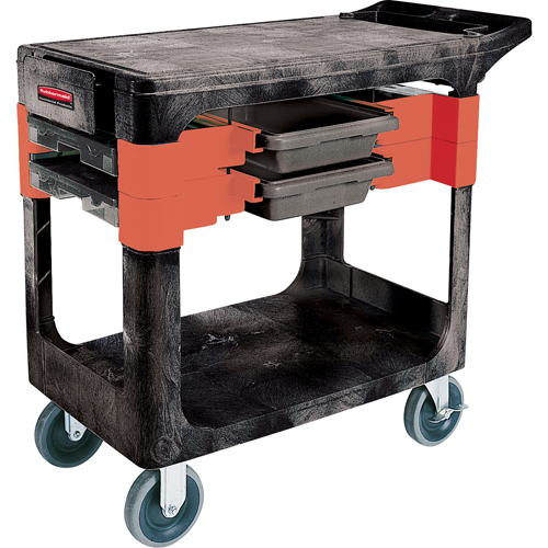 Maintenance Tool Cart, 2 Drawers, 38" L x 19-1/4" W x 33-3/8" H, Black Infinity Industrial Services Inc.