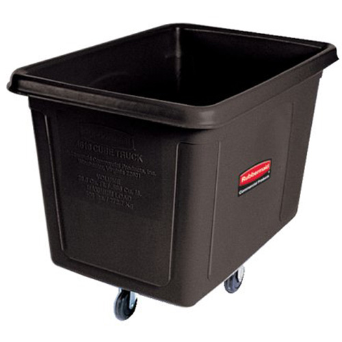 Chariot cubique, Plastique recycl&eacute; noir, 38" lo x 26" la x 28" h, Volume 8 pi³, Capacit&eacute; 300 lb Infinity Industrial Services Inc.