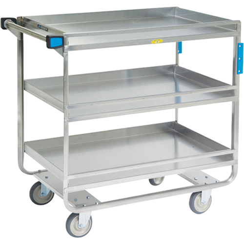 Chariots avec barres de retenue, 3 Tiers, 23" la x 37-1/4" h x 38-5/8" p, Capacit&eacute; 700 lb Infinity Industrial Services Inc.