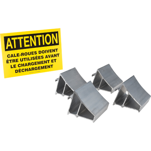 Aluminum Wheel Chock Kit, 7" W x 6" D x 6" H Infinity Industrial Services Inc.