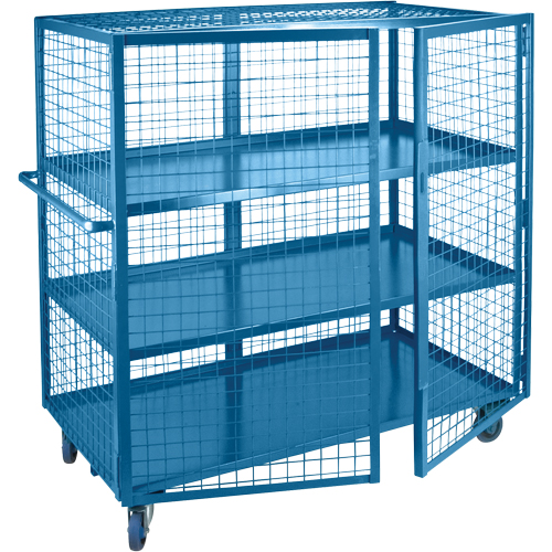 Wire Mesh Truck, 3 Tiers, 39" L x 26" W x 62.5" H, 1200 lbs. Cap. Infinity Industrial Services Inc.