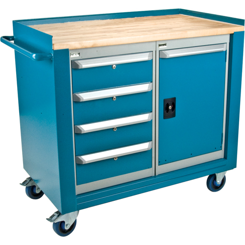 Industrial Duty Mobile Service Workbenches, Wood Surface Infinity Industrial Services Inc.