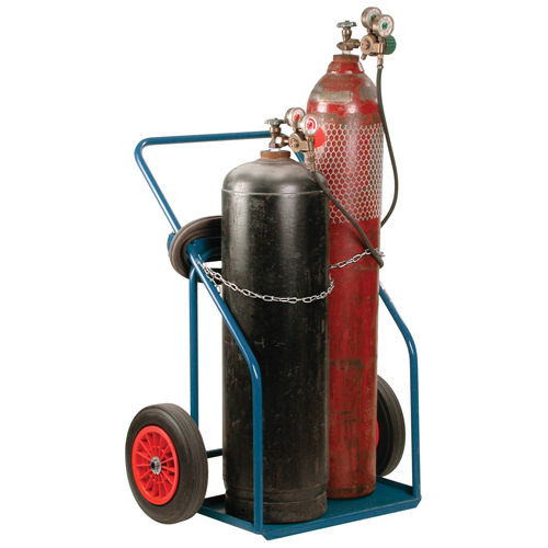 Gas Cylinder Carts, Rubber Wheels, 13" W x 25" L Base, 1000 lbs. Infinity Industrial Services Inc.