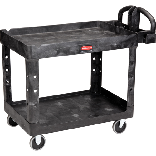 Heavy Duty Utility Cart - 4546-00, 2 Tiers, 26" x 33-1/4" x 55", 750 lbs. Capacity Infinity Industrial Services Inc.