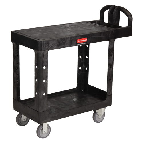 Flat Shelf Heavy Duty Utility Cart - 4505-00, 2 Tiers, 17-1/4" x 38-1/10" x 38-1/2", 500 lbs. Capacity Infinity Industrial Services Inc.