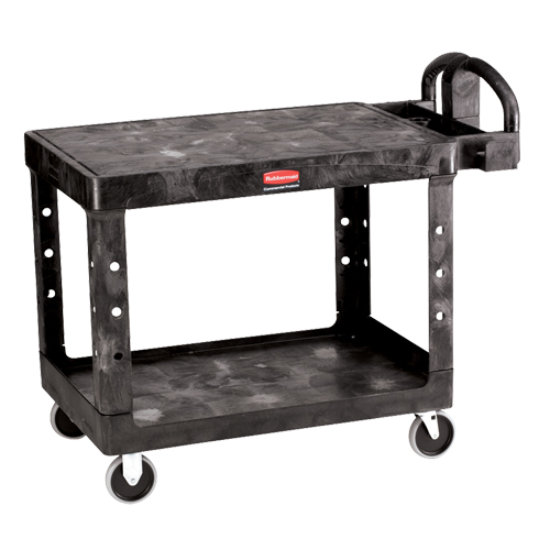 Flat Shelf Heavy Duty Utility Cart - 4525-00, 2 Tiers, 25-7/8" x 33-3/10" x 43-9/10", 500 lbs. Capacity Infinity Industrial Services Inc.