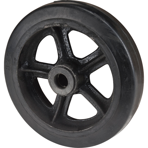 Mold-On Rubber Wheel, 8" (203 mm) Dia. x 2" (51 mm) W, 400 lbs. (181 kg.) Capacity Infinity Industrial Services Inc.