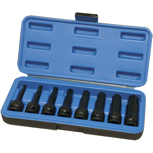 Metric Impact Socket Set, Hex, 1/2" Drive, 8 Pcs Infinity Industrial Services Inc.