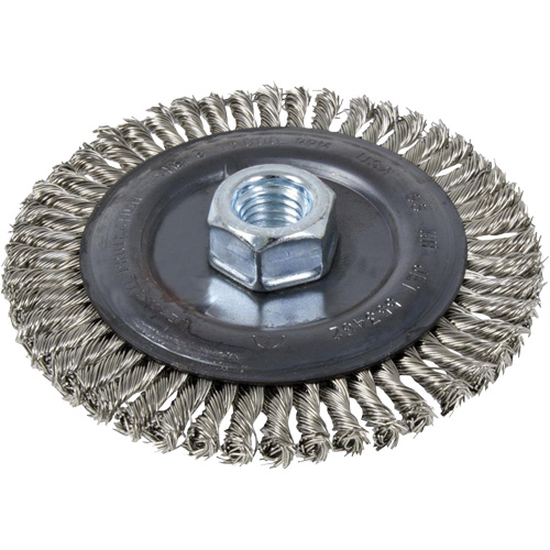Stringer Bead Brush Wheel, 6" Dia., 0.022" Fill, 5/8"-11 Arbor Infinity Industrial Services Inc.