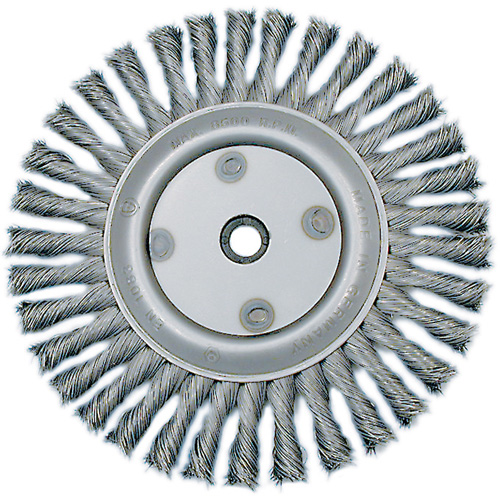 Meule &agrave; fils nou&eacute;s torsad&eacute;s, Dia. 6", Fils 0,02", Arbre 5/8"-1/2, Acier Infinity Industrial Services Inc.