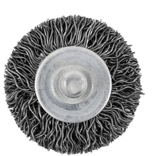 126 Shaft Mounted Crimped Radial Brush, 1-1/2", 0.02" Fill, 1/4" Shank Infinity Industrial Services Inc.