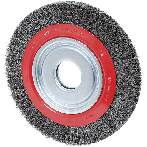 Crimped Wire Wheel, 10" Dia., 0.014" Fill, 2" Arbor Infinity Industrial Services Inc.