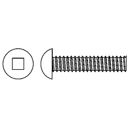 Round Head Machine Screws, #10-24 x 1/4" L, Zinc Plated Infinity Industrial Services Inc.