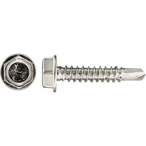 100-Piece Drill-X&reg; Hex HD Tapping Screws, #12 Dia., 1-1/4" L, Zinc Plated Infinity Industrial Services Inc.