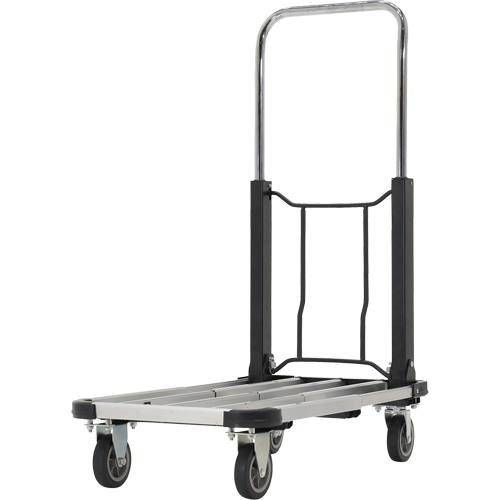Fold-Up Platform Truck, Stainless Steel, 300 lbs., 28" L x 16" W, 33-1/2" High Infinity Industrial Services Inc.
