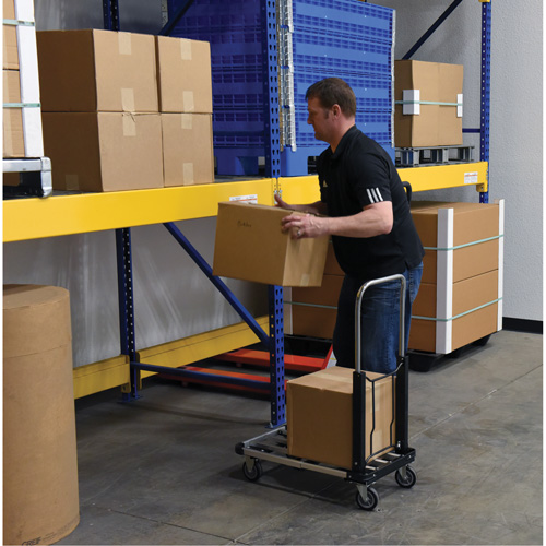 Fold-Up Platform Truck, Stainless Steel, 300 lbs., 28" L x 16" W, 33-1/2" High Infinity Industrial Services Inc.