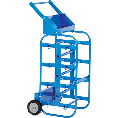 Chariot portatif pour mat&eacute;riaux bobin&eacute;s, Acier, 11 Montants, 19-1/2" la x 43-1/4" h x 17-1/2" p, Capacit&eacute; de 150 lb Infinity Industrial Services Inc.