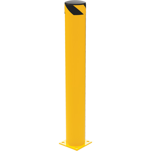 Butoir de s&eacute;curit&eacute;, Acier, 48" h x 6,5" la, Jaune Infinity Industrial Services Inc.