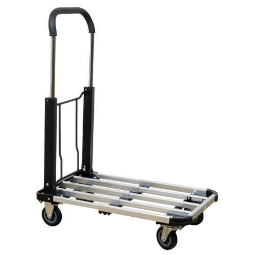 Folding Handle Platform Truck, Aluminum, 300 lbs., 28" L x 16" W, 37.75" High Infinity Industrial Services Inc.