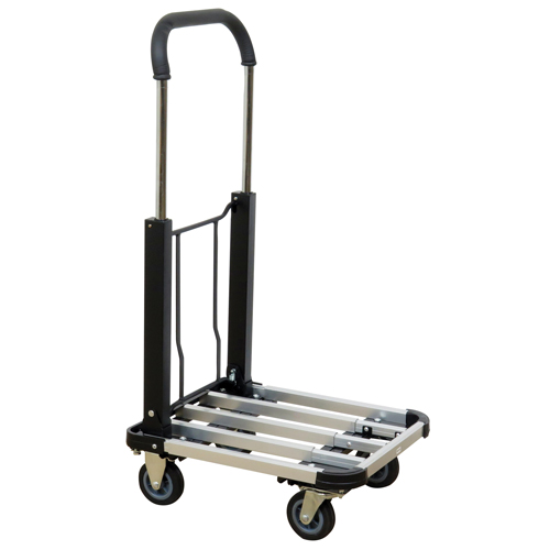 Folding Handle Platform Truck, Aluminum, 300 lbs., 28" L x 16" W, 37.75" High Infinity Industrial Services Inc.