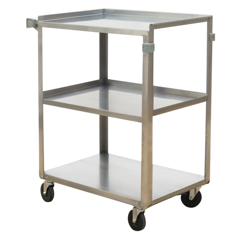 Shelf Carts, 3 Tiers, 15-1/2" W x 32-1/8" H x 24" D, 300 lbs. Capacity Infinity Industrial Services Inc.