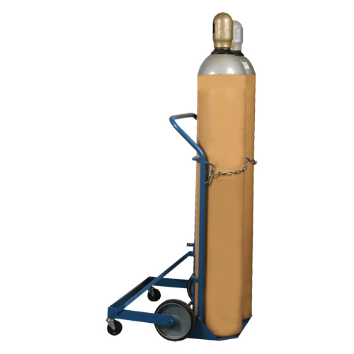 Chariot professionnel CC-2 pour deux bouteilles de gaz, Roues Caoutchouc moul&eacute;, Base de 16-7/8" la x 7-1/4" lo, 500 lb Infinity Industrial Services Inc.