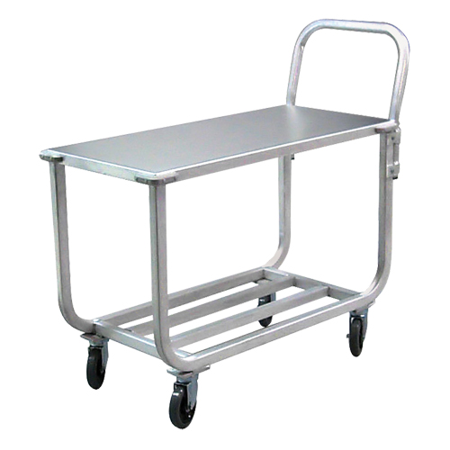 Aluminum Tubular Deck Cart, 700 lbs. Capacity, Aluminum, 19" W x 42" H x 46" D, Lip Down Infinity Industrial Services Inc.