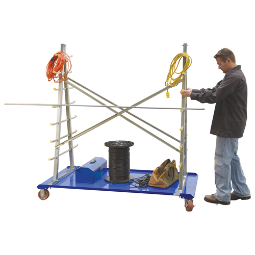 Chariot &agrave; cadre en A pour barres et tuyaux, Acier, 36-3/4" la x 73-3/4" p x 72-1/2" h, Capacit&eacute; de 2000 lb Infinity Industrial Services Inc.