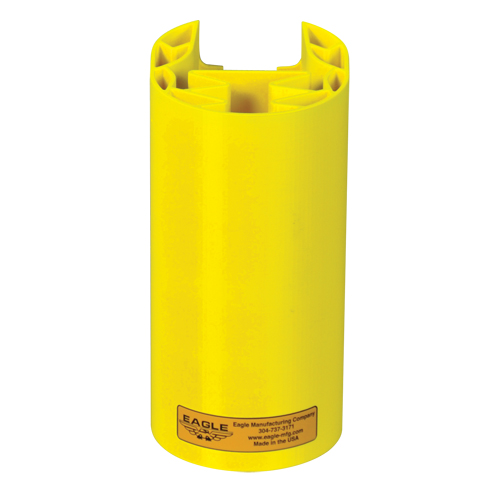 Butoir en poly pour rayonnage, 5" la x 6" lo x 8" h, Jaune Infinity Industrial Services Inc.