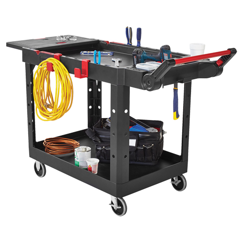 Heavy-Duty Adaptable Utility Cart, 2 Tiers, 17-3/4" x 36" x 46-1/5", 500 lbs. Capacity Infinity Industrial Services Inc.