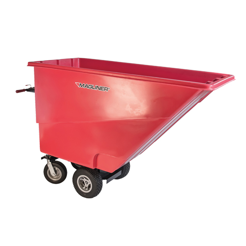 Chariot &agrave; bascule motoris&eacute;, Capacit&eacute; 27 cu. ft., 51" h x 81" la x 33" p Infinity Industrial Services Inc.