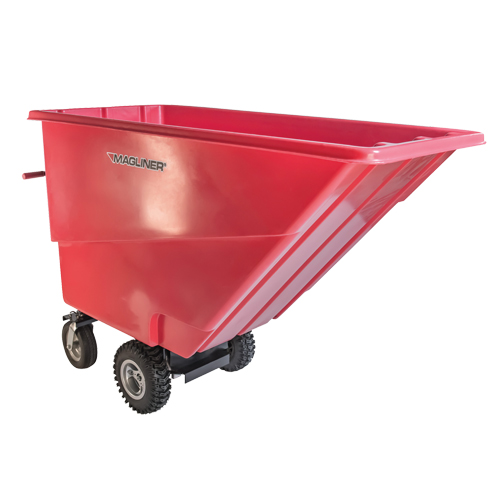 Chariot &agrave; bascule motoris&eacute;, Capacit&eacute; 27 cu. ft., 51" h x 81" la x 33" p Infinity Industrial Services Inc.