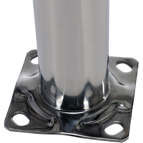 Safety Bollard, Stainless Steel, 36" H x 8" W, Silver Infinity Industrial Services Inc.