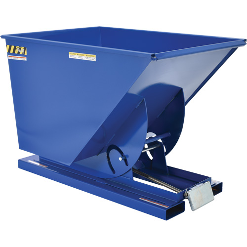 Self-Dumping Hopper, Steel, 1 cu.yd., Blue Infinity Industrial Services Inc.