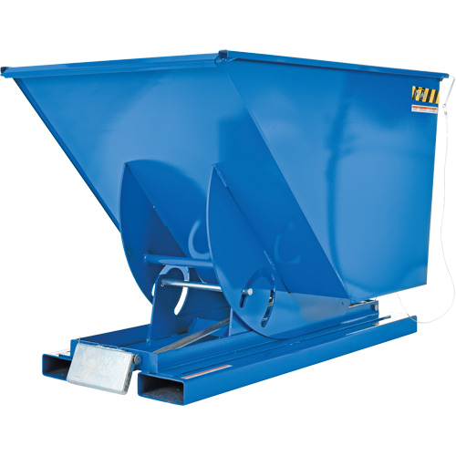 Self-Dumping Hopper, Steel, 1 cu.yd., Blue Infinity Industrial Services Inc.