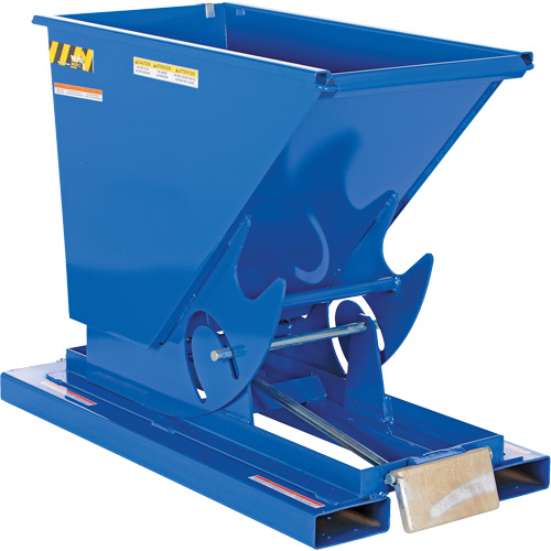 Self-Dumping Hopper, Steel, 1/3 cu.yd., Blue Infinity Industrial Services Inc.