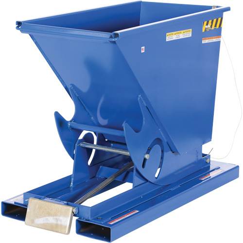 Self-Dumping Hopper, Steel, 1/3 cu.yd., Blue Infinity Industrial Services Inc.