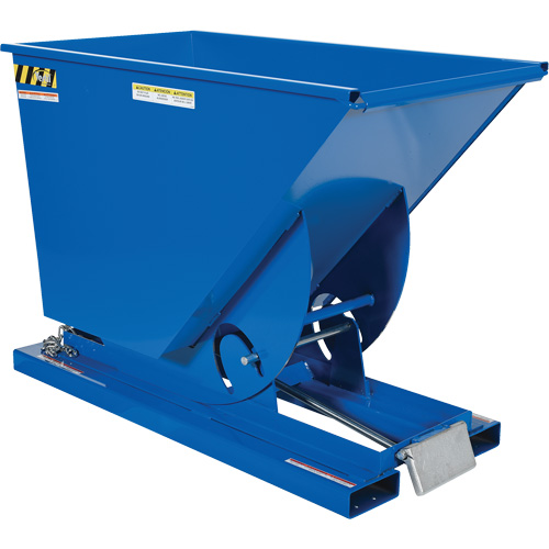 Self-Dumping Hopper, Steel, 3/4 cu.yd., Blue Infinity Industrial Services Inc.