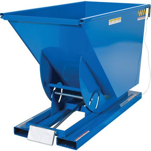 Self-Dumping Hopper, Steel, 3/4 cu.yd., Blue Infinity Industrial Services Inc.