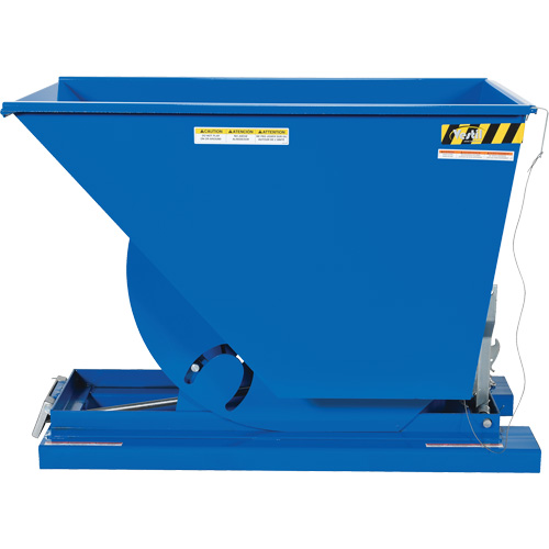 Self-Dumping Hopper, Steel, 3/4 cu.yd., Blue Infinity Industrial Services Inc.