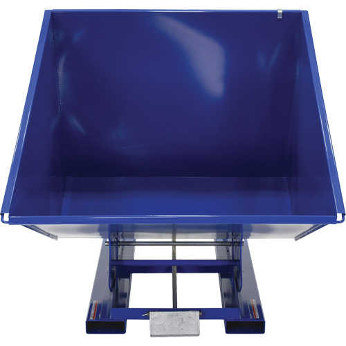 Self-Dumping Hopper, Steel, 2 cu.yd., Blue Infinity Industrial Services Inc.