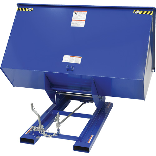 Conteneur autobasculeur, Acier, 3 vg³, Bleu Infinity Industrial Services Inc.