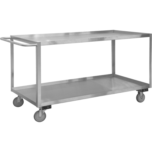 Chariot avec tablettes de calibre industriel, 2 Tiers, 18-1/8" la x 42" h x 35" p, Capacit&eacute; 1200 lb Infinity Industrial Services Inc.