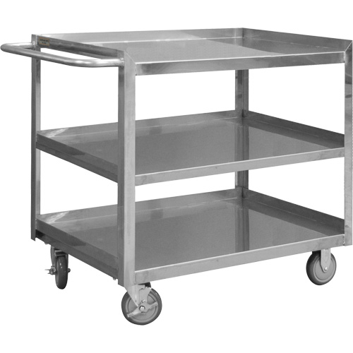Chariot avec tablettes de calibre industriel, 3 Tiers, 30-1/8" la x 35" h x 66" p, Capacit&eacute; 1200 lb Infinity Industrial Services Inc.