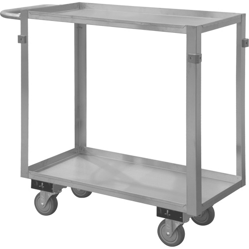 Chariot avec tablettes de calibre industriel, 2 Tiers, 22-1/2" la x 34" h x 42-7/16" p, Capacit&eacute; 600 lb Infinity Industrial Services Inc.