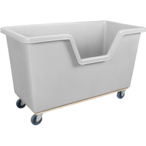 Chariot-caisse &agrave; c&ocirc;t&eacute; ouvert, Poly&eacute;thyl&egrave;ne, 63" lo x 34-1/4'' la x 38-1/2" h, Volume 24 pi³, Capacit&eacute; 1200 lb Infinity Industrial Services Inc.
