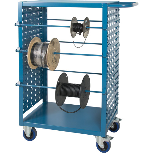 Chariot mobile pour mat&eacute;riaux bobin&eacute;s, Acier, 6 Montants, 21" la x 48" h x 38" p, Capacit&eacute; de 1200 lb Infinity Industrial Services Inc.